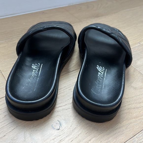 Nice black leather summer sandals size7 - Picture 6 of 6